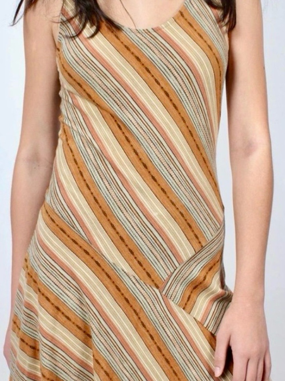 Lauren Ralph Lauren Desert Stripe Flare Dress – Size XL 100% Cotton - Picture 3 of 9